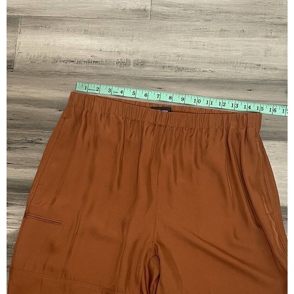 NWT Theory Flat Twill Slim Cargo Pants Women's Clay Size M $295 - Picture 9 of 11